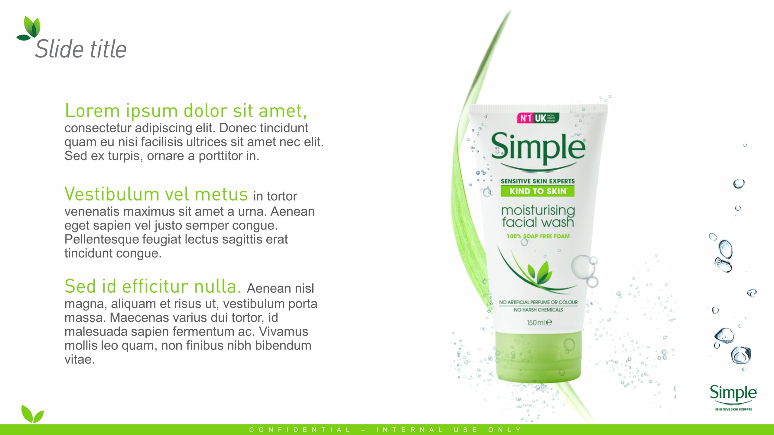 Simple unilever skincare slide 4